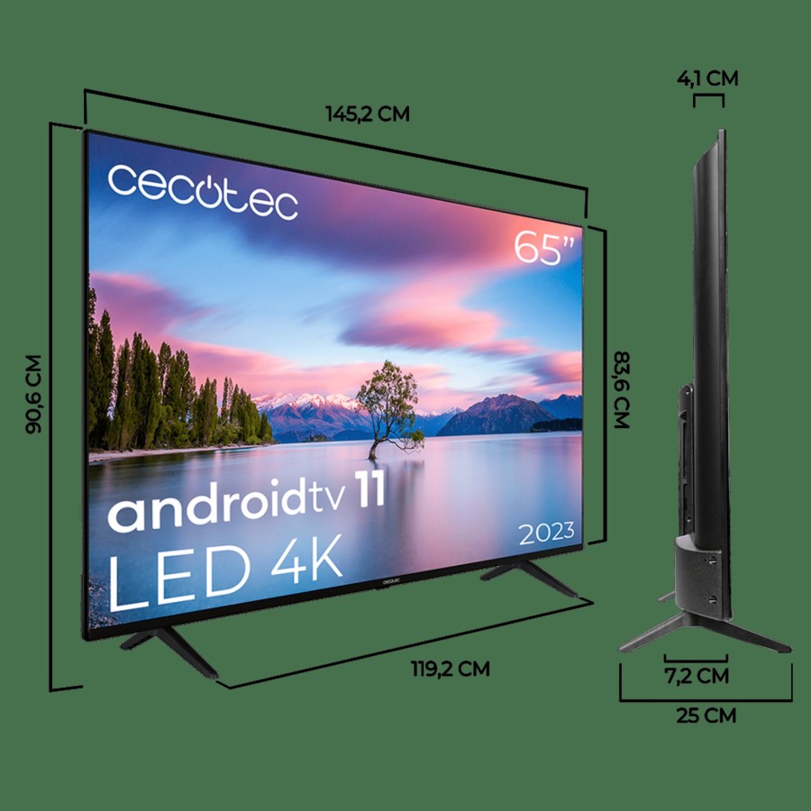 Televisores / Smart Tv | Cecotec Tv Cecotec A1 Series Alu10165 Television Led 65" Smart Tv Cecotec