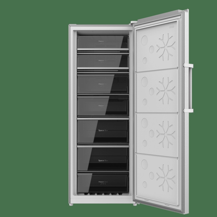 Congeladores | Cecotec Bolero Coolmarket Uf 380 Inox D Congelador Vertical Cecotec