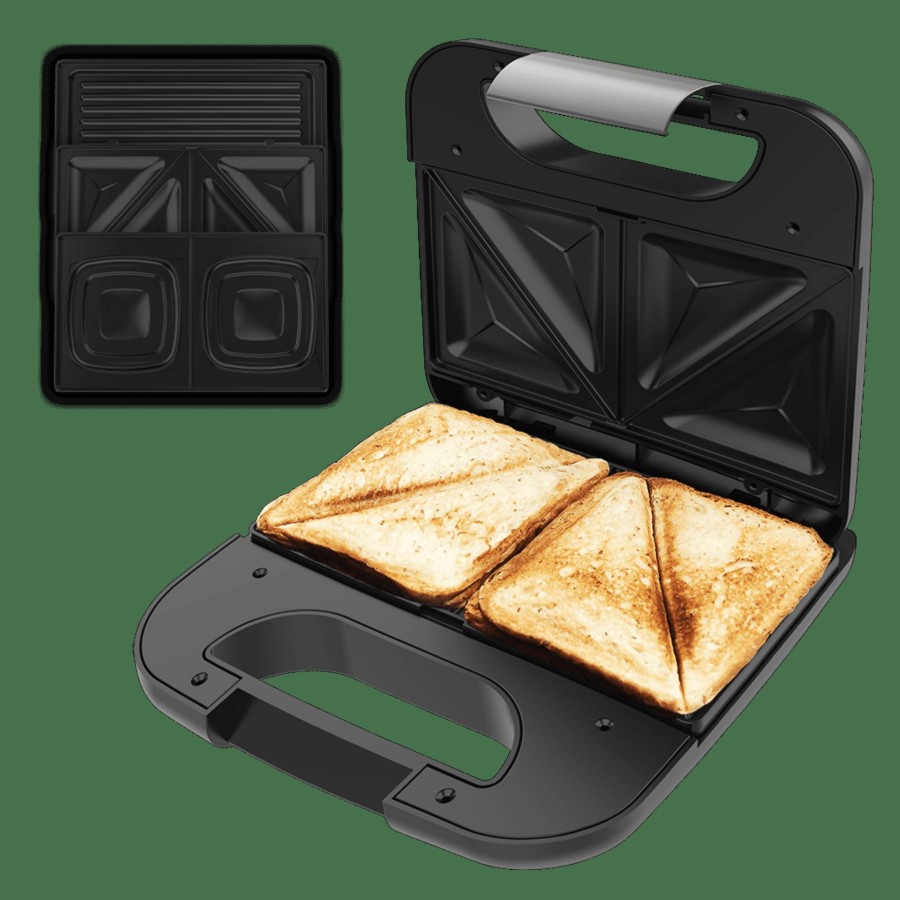 Planchas De Cocina | Cecotec Rock'Ntoast Combo Sandwichera Cecotec