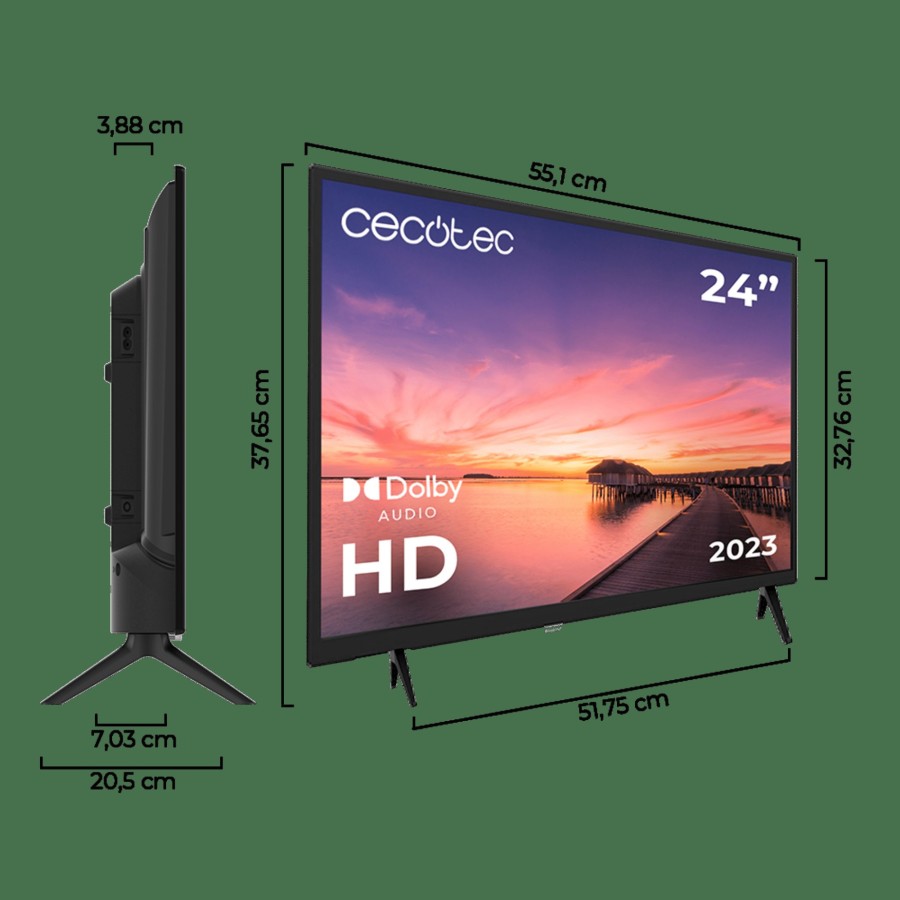 Televisores / Smart Tv | Cecotec Tv Cecotec 0 Series 0024 Television Led 24" Cecotec