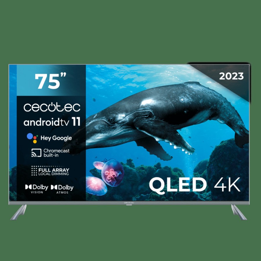 Televisores / Smart Tv | Cecotec Tv Qled V3+ Series Vqu30075+S Television Qled Cecotec