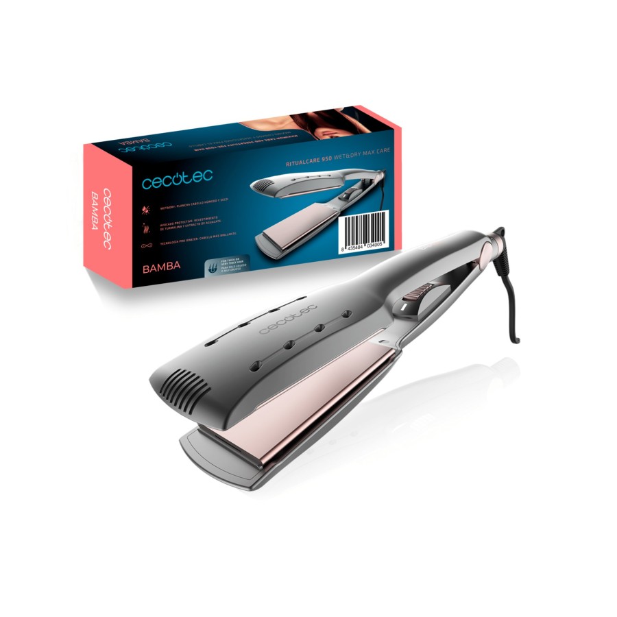 Planchas De Pelo | Cecotec Bamba Ritualcare 950 Wet&Dry Max Care Plancha De Pelo Cecotec