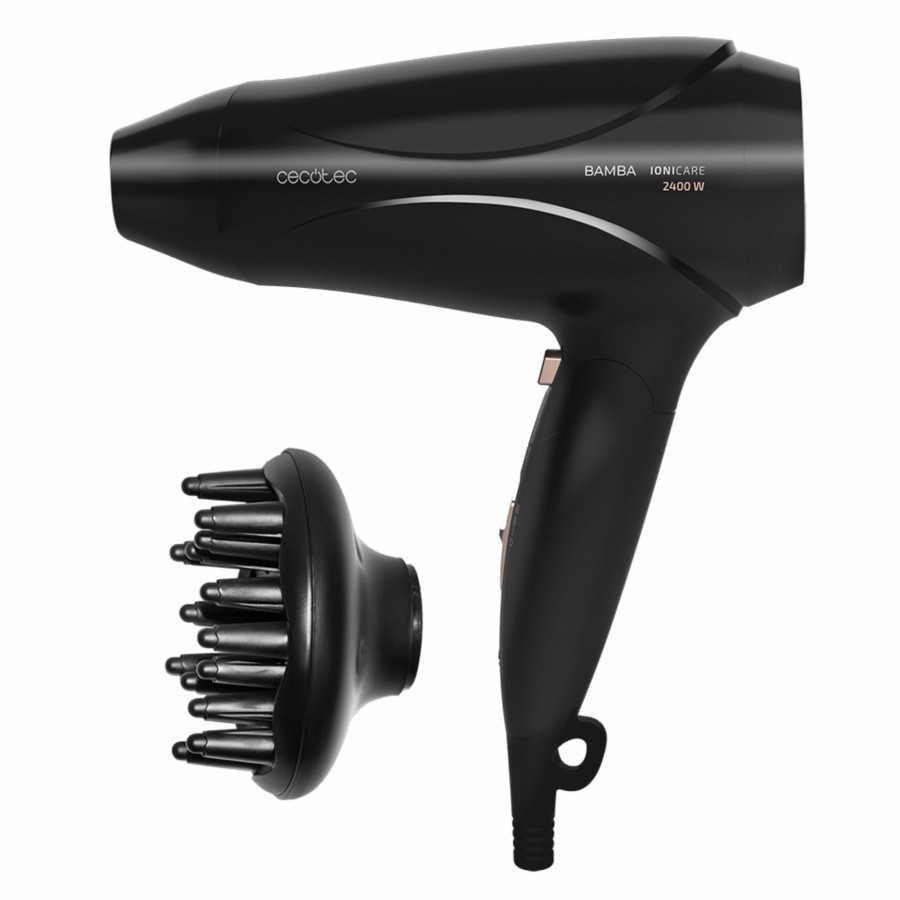 Secadores De Pelo | Cecotec Ionicare 5450 Power&Go Pro Fire Secador De Pelo De Viaje Ionico Con Difusor Cecotec