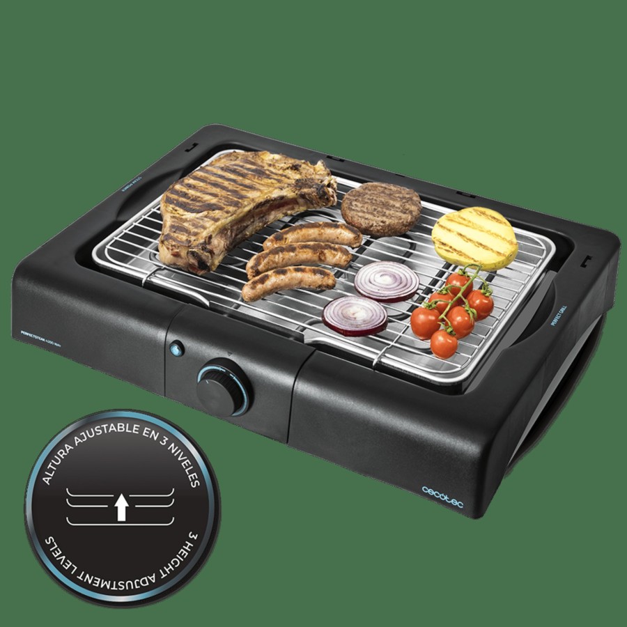 Barbacoas Electricas | Cecotec Perfectsteak 4200 Way Barbacoa Electrica De Mesa Con Parrilla Cecotec