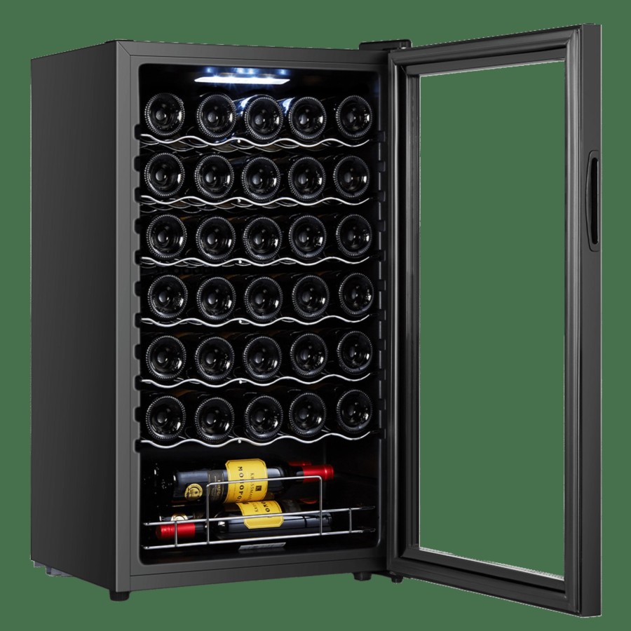 Vinoteca | Cecotec Bolero Grandsommelier 34030 Black Compressor Vinoteca Cecotec