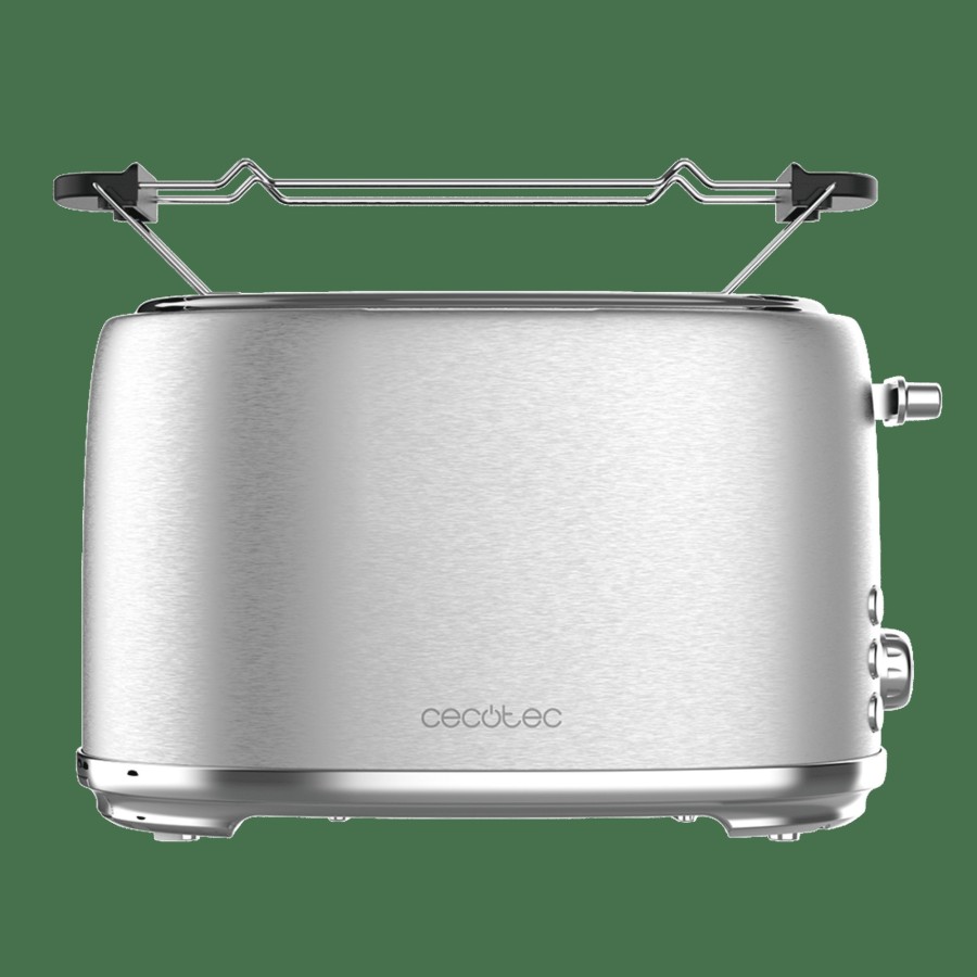 Tostadoras | Cecotec Toast&Taste 1000 Retro Double Inox Tostadora Cecotec