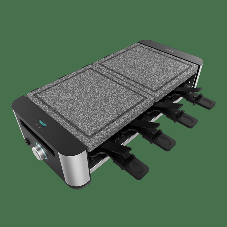 Planchas De Cocina | Cecotec Cheese&Grill 16000 Inox Allstone Raclette Para Queso Cecotec