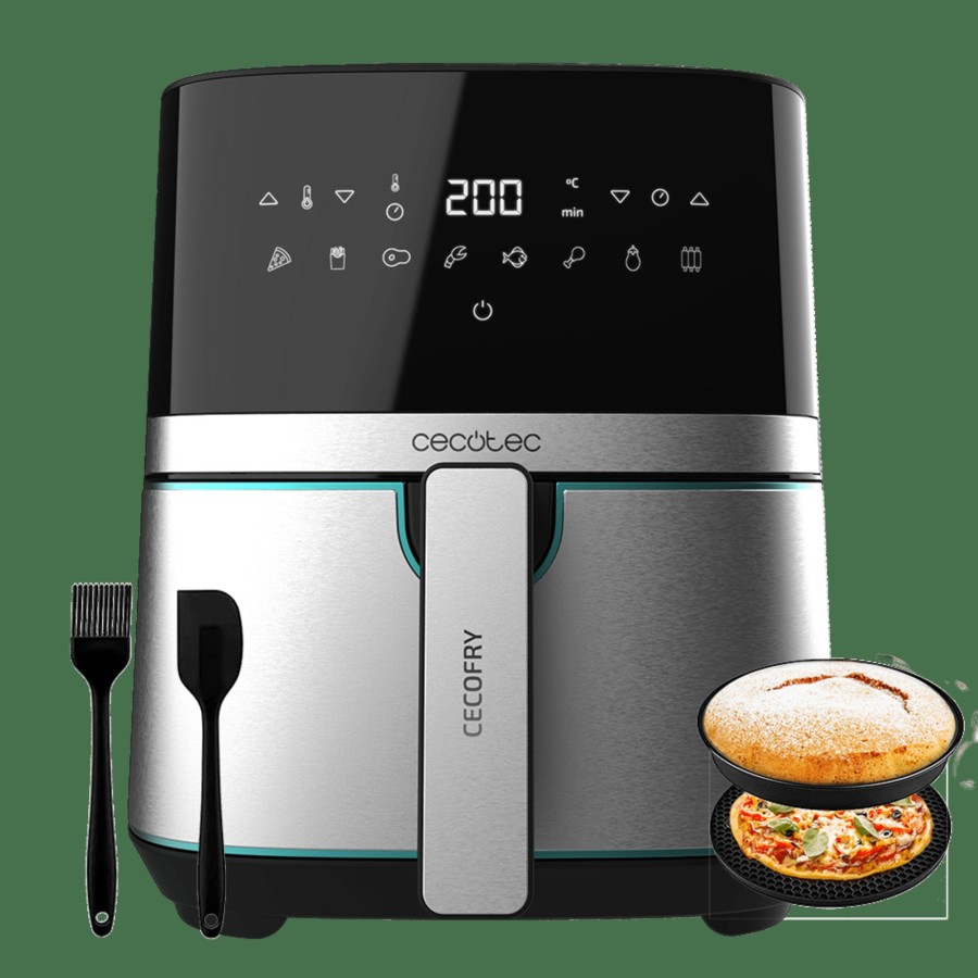 Freidoras Sin Aceite | Cecotec Cecofry Full Inox 5500 Con Accesorios Freidora De Aire. Airfryer Cecotec