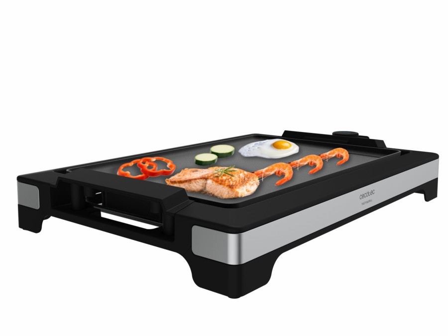 Planchas De Cocina | Cecotec Tasty&Grill 2000 Inox Plancha De Asar Electrica De 2000 W Cecotec