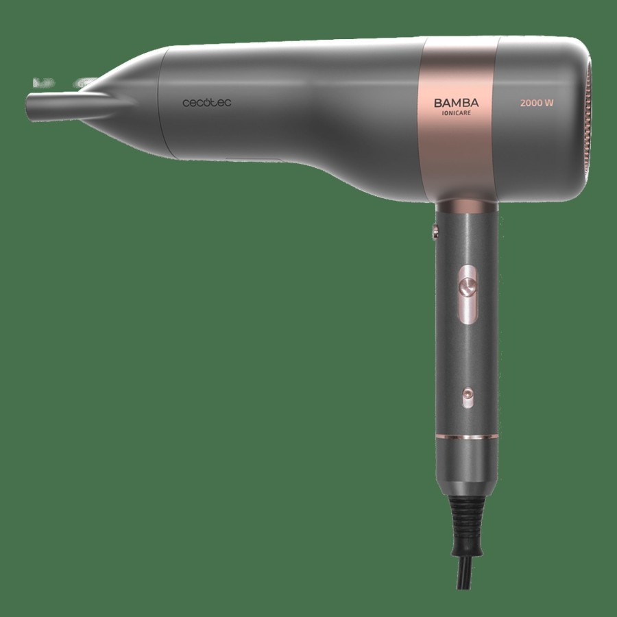 Secadores De Pelo | Cecotec Bamba Ionicare 6000 Rockstar Vision Secador Ionico De Pelo Con Difusor Cecotec