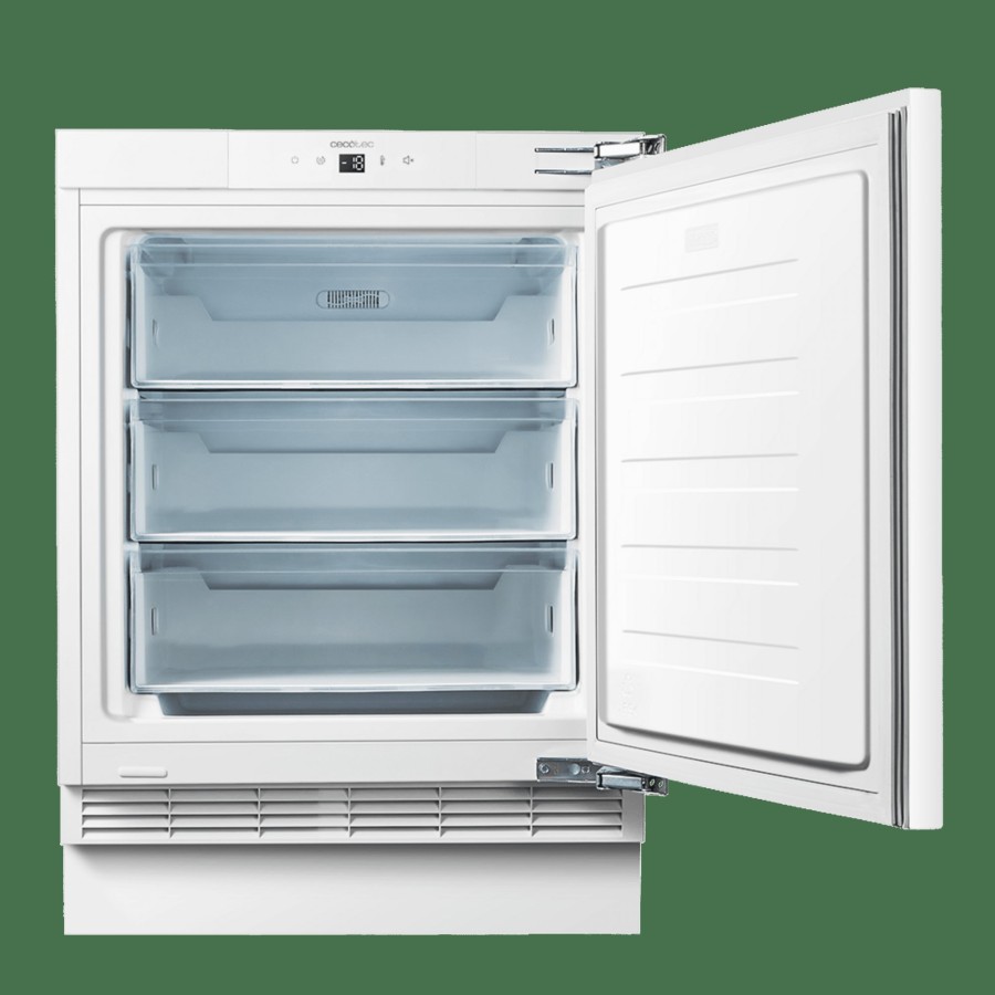 Congeladores | Cecotec Bolero Coolmarket Tf Bi 101 White E Mini Congelador Integrable Cecotec