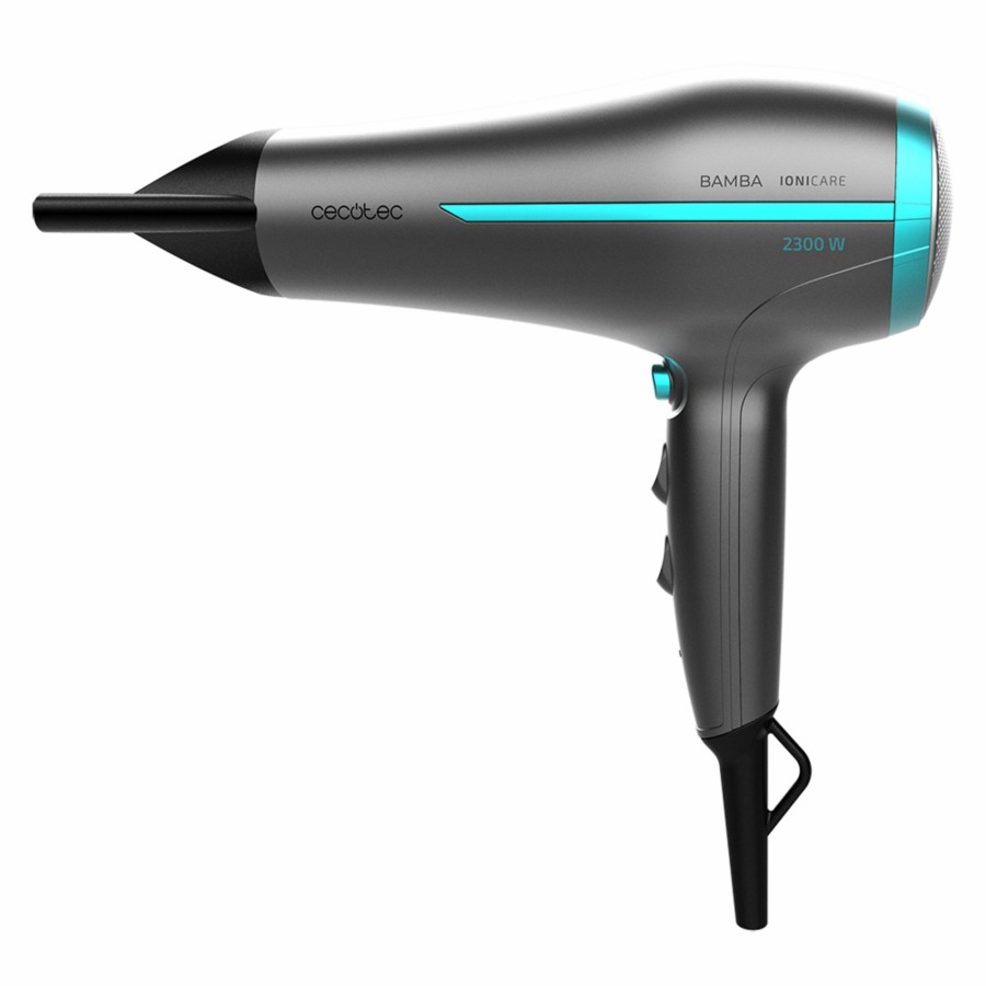 Secadores De Pelo | Cecotec Ionicare 5200 Aura Black Secador De Pelo Ionico Con Motor Dc Con Difusor Cecotec