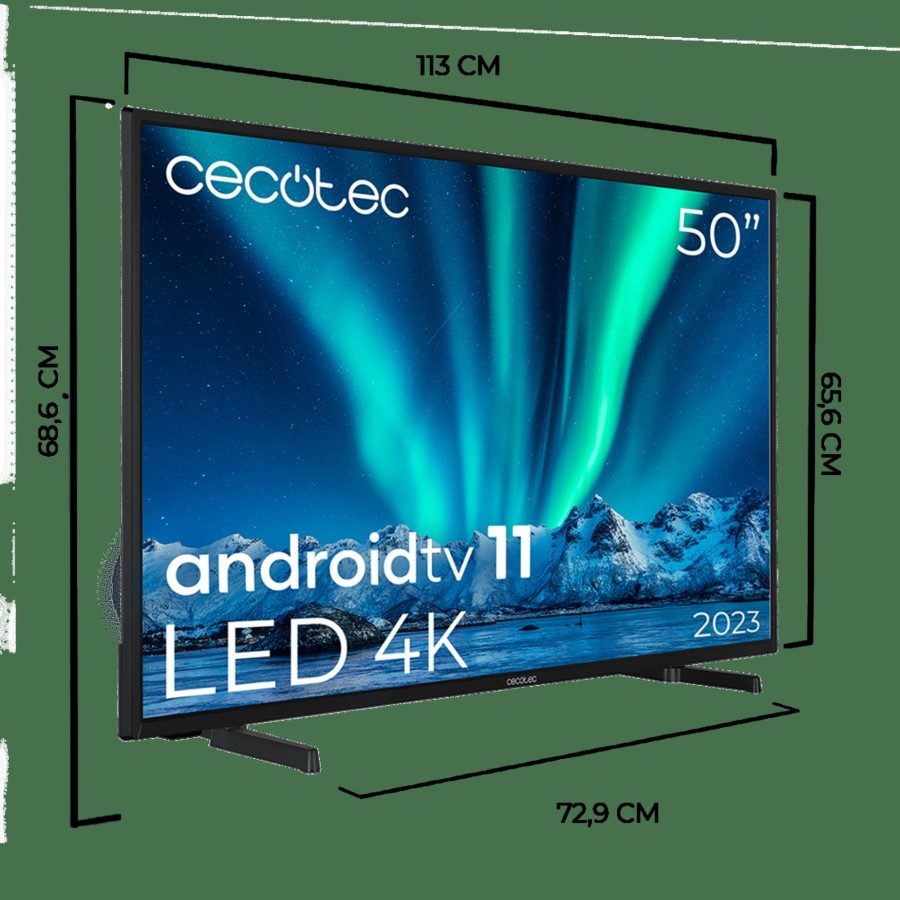 Televisores / Smart Tv | Cecotec Tv Cecotec A Series Alu00050 Television Led 50" Smart Tv Cecotec