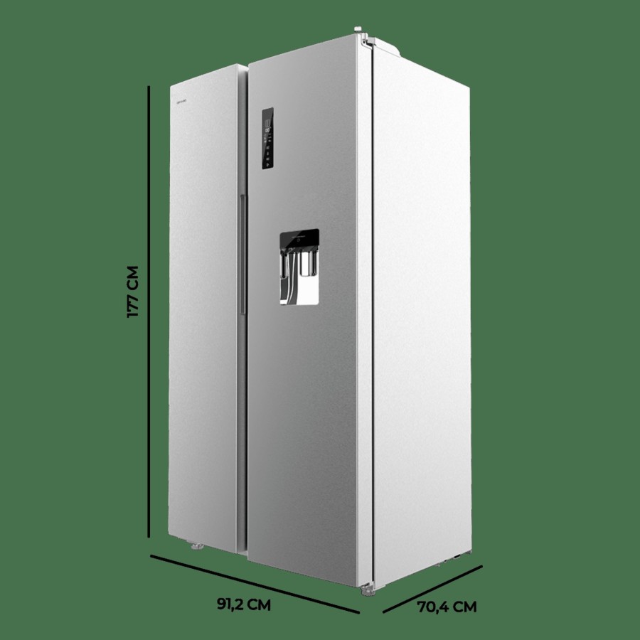 Frigorificos | Cecotec Bolero Coolmarket Sbs 559 Inox D Frigorifico Americano Cecotec