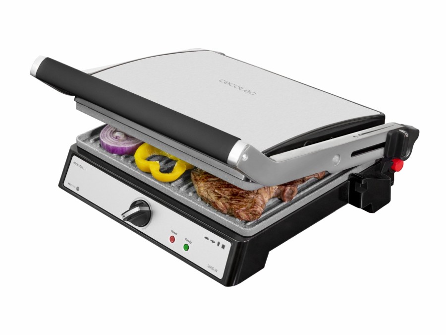 Planchas De Cocina | Cecotec Rock'Ngrill 2400 Ultrarapid Parrilla Electrica Cecotec