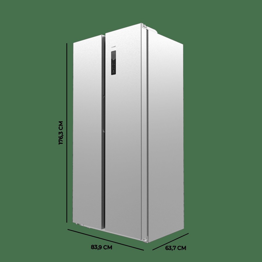 Frigorificos | Cecotec Bolero Coolmarket Sbs 430 Inox E Frigorifico Americano Cecotec