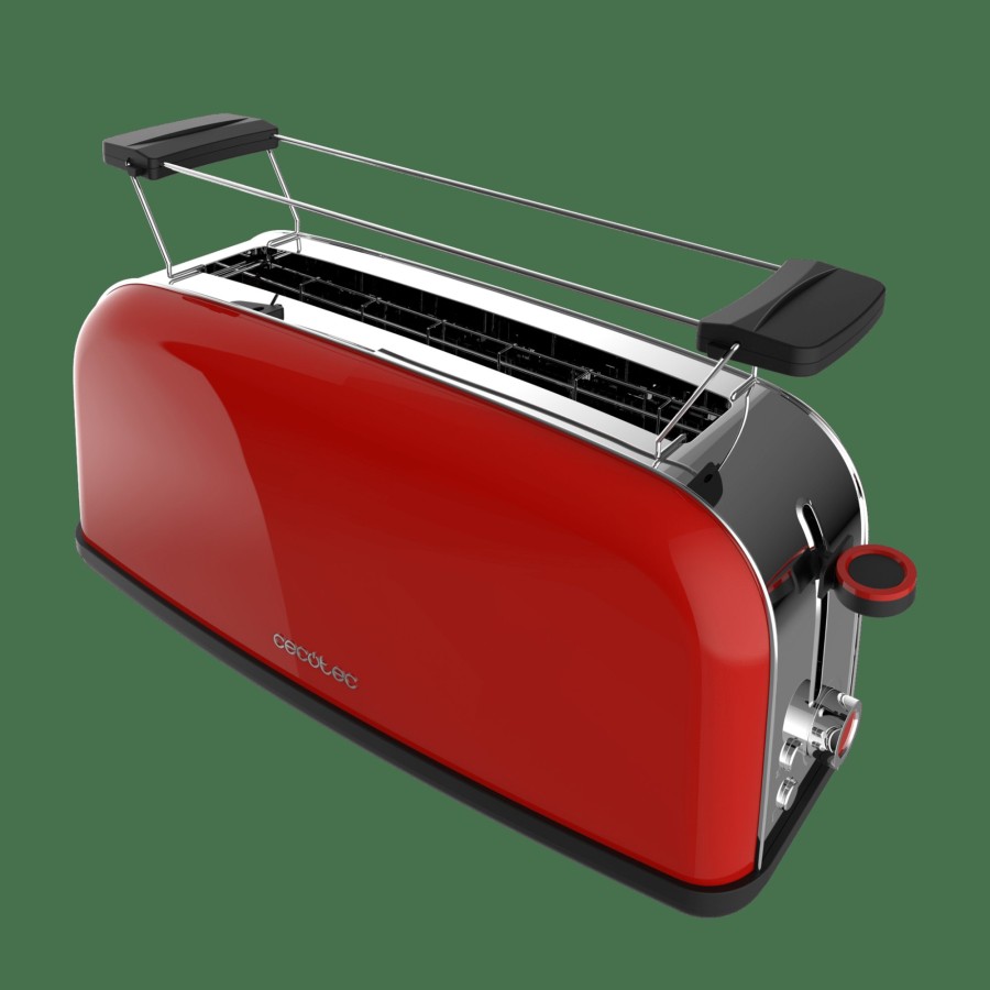 Tostadoras | Cecotec Toastin' Time 850 Red Long Tostador Vertical Cecotec