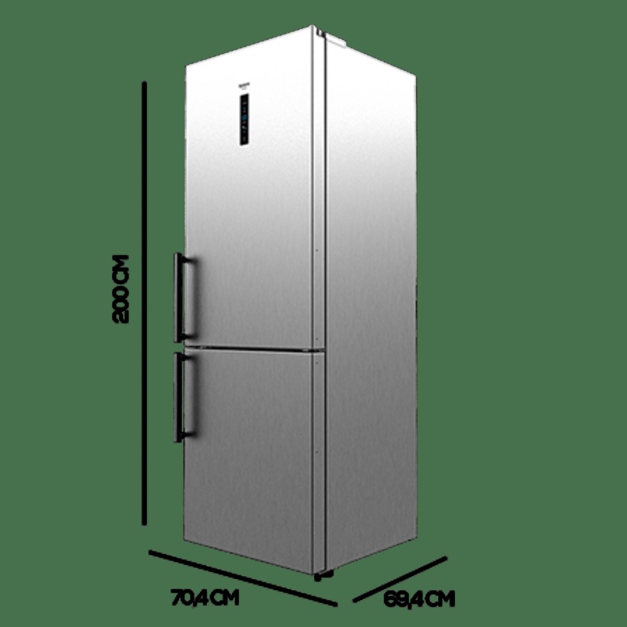 Frigorificos | Cecotec Bolero Coolmarket Combi 495 Inox Frigorifico Combi Con Nevera Y Congelador Cecotec