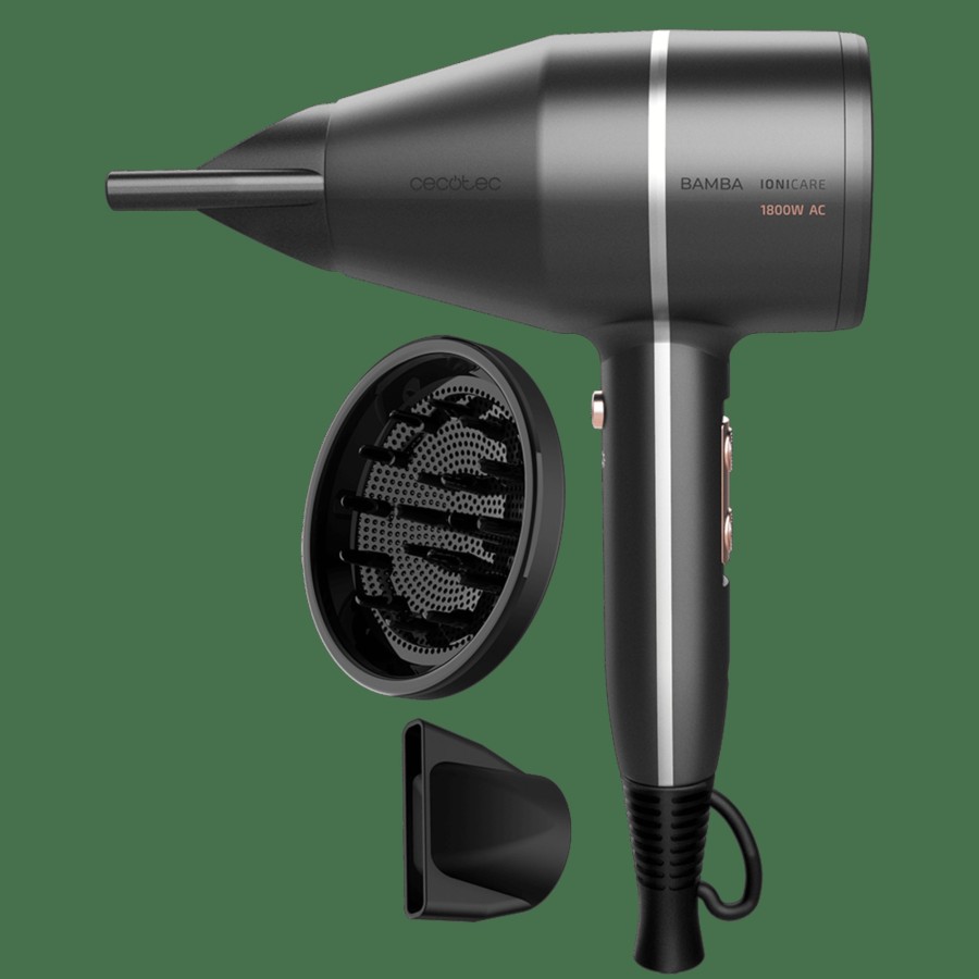 Secadores De Pelo | Cecotec Ionicare 5500 Powerstyle M Secador Ionico De Pelo Con Difusor Cecotec