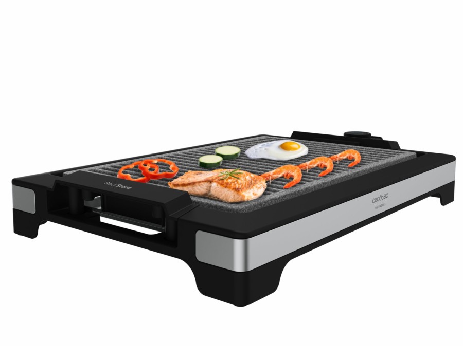 Planchas De Cocina | Cecotec Tasty&Grill 2000 Inox Linestone Plancha Electrica Cocina 2000 W Cecotec