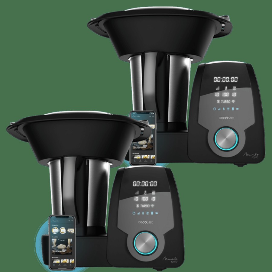 Robots De Cocina | Cecotec Pack 2 Robot De Cocina Mambo 10070 Pack 2 Robots De Cocina Con App Cecotec