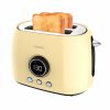 Tostadoras | Cecotec Classictoast 8000 Yellow Double Tostadora Digital Yellow De Doble Ranura Corta Y Extraancha Cecotec