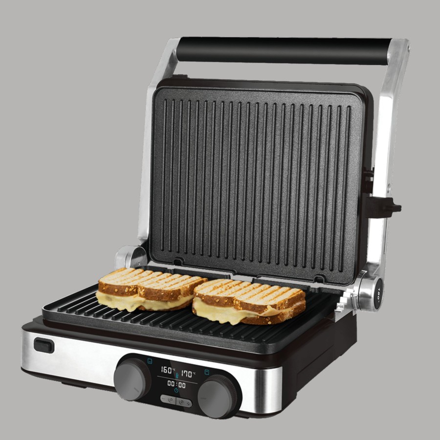 Planchas De Cocina | Cecotec Rock´Ngrill Dual Parrilla Electrica Cecotec