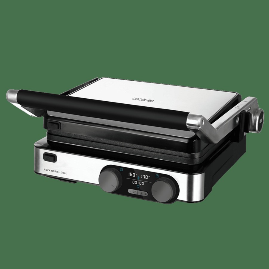 Planchas De Cocina | Cecotec Rock´Ngrill Dual Parrilla Electrica Cecotec