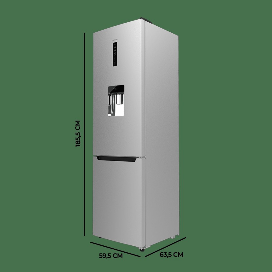 Frigorificos | Cecotec Bolero Coolmarket Combi 322 Wd Inox D Frigorifico Combi Con Nevera Y Congelador Cecotec