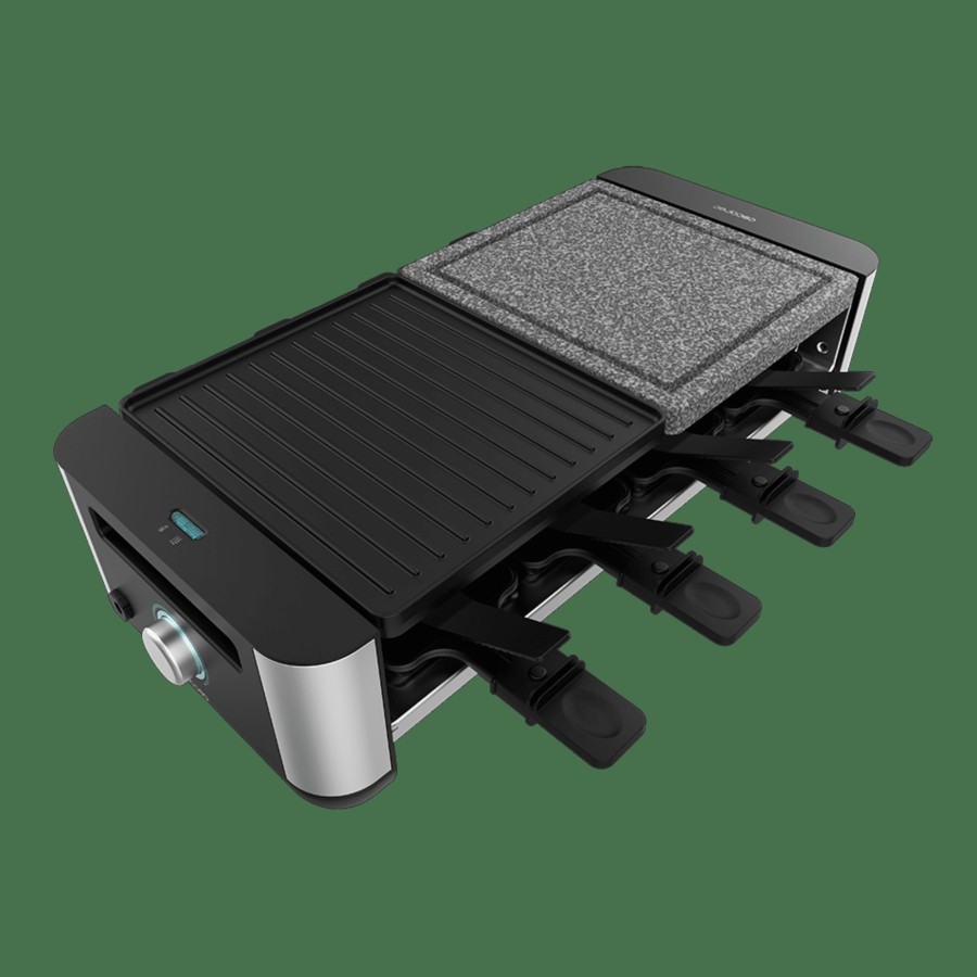 Planchas De Cocina | Cecotec Cheese&Grill 16000 Inox Mixgrill Raclette Para Queso Cecotec