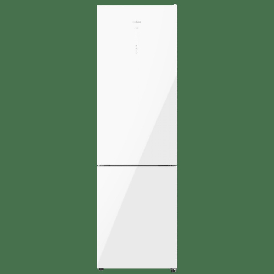 Frigorificos | Cecotec Bolero Coolmarket 356 White Glass D Frigorifico Combi Con Nevera Y Congelador Cecotec