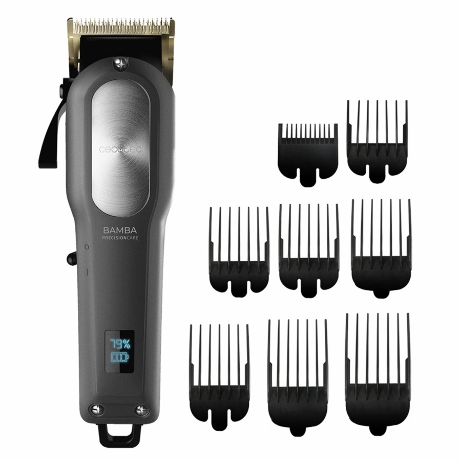 Maquinas De Afeitar / Cortapelos | Cecotec Precisioncare Proclipper Titanium Go Maquina De Cortar Pelo Inalambrica Y Con Cable Cecotec