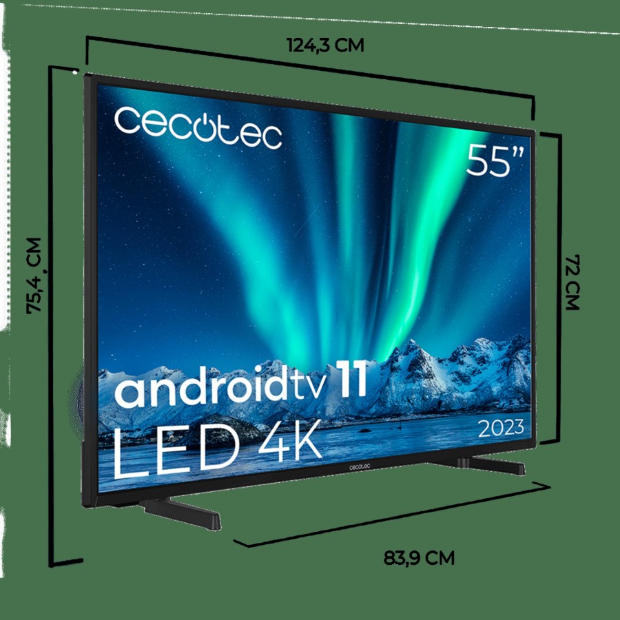 Televisores / Smart Tv | Cecotec Tv Cecotec A Series Alu00055 Television Led 55" Smart Tv Cecotec