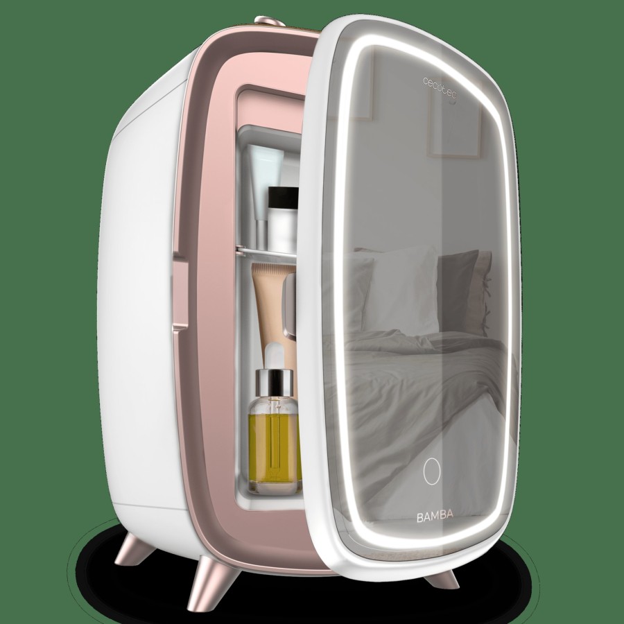 Neveras De Cosmeticos | Cecotec Bamba Coolingbeauty 6000 Mirror Nevera De Cosmeticos Y Maquillaje Cecotec