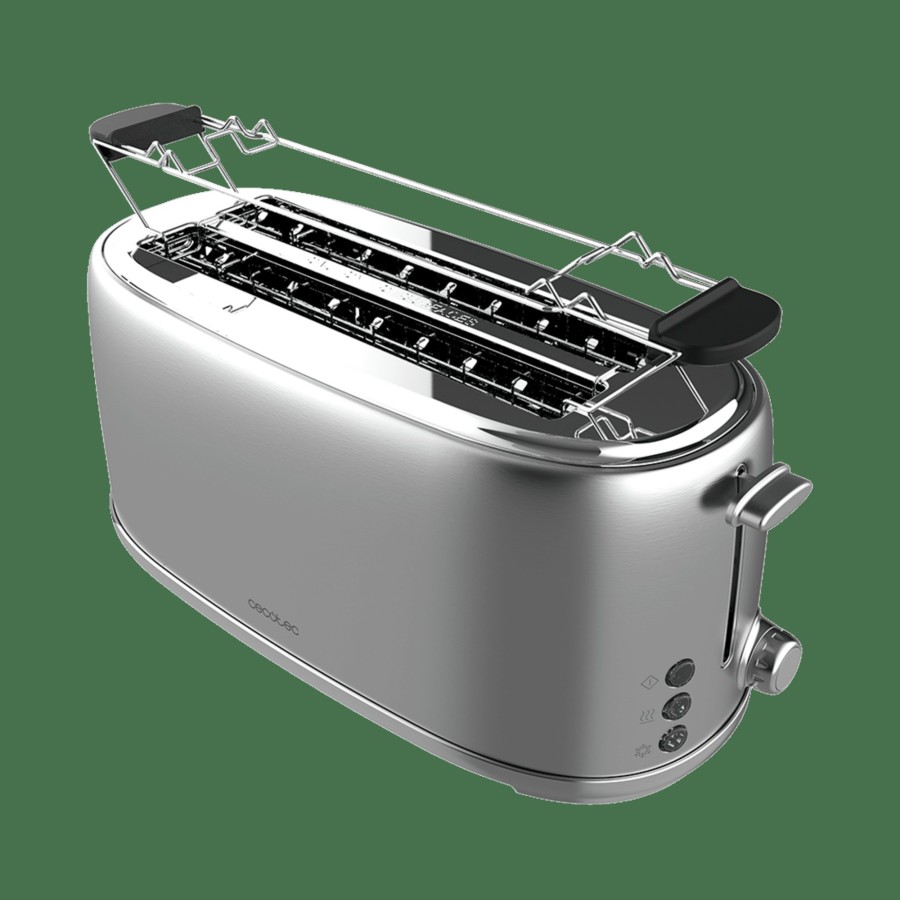 Tostadoras | Cecotec Toast&Taste 1600 Retro Double Inox Tostadora Cecotec