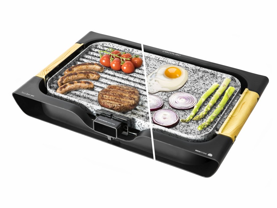 Planchas De Cocina | Cecotec Rock&Water 3000 Twin Parrilla Electrica Cecotec