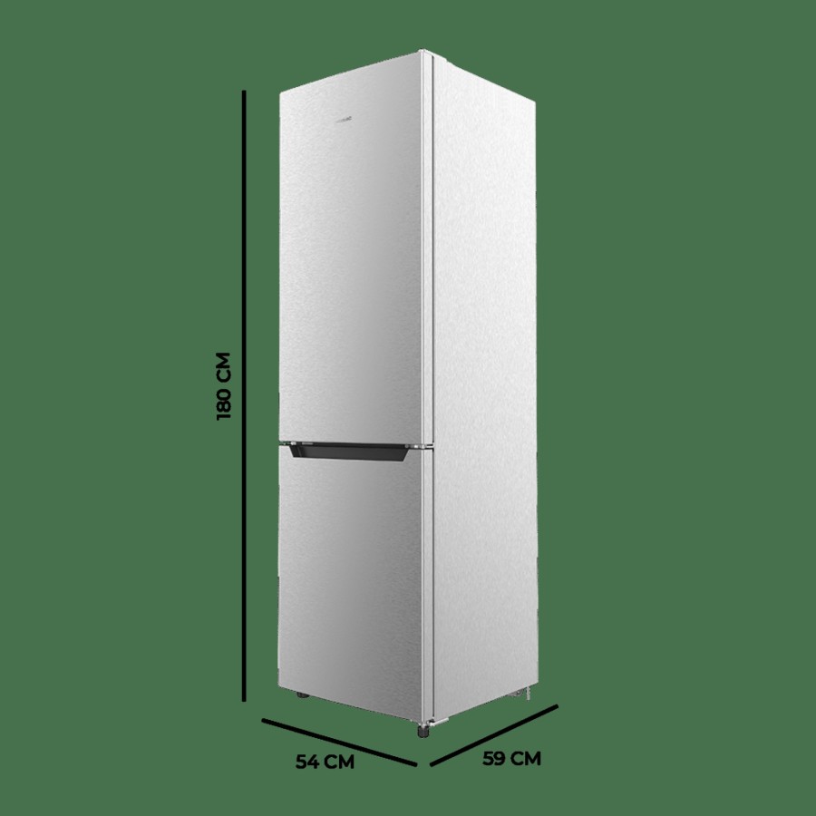 Frigorificos | Cecotec Bolero Coolmarket Combi 250 Inox E Frigorifico Combi Con Nevera Y Congelador Cecotec