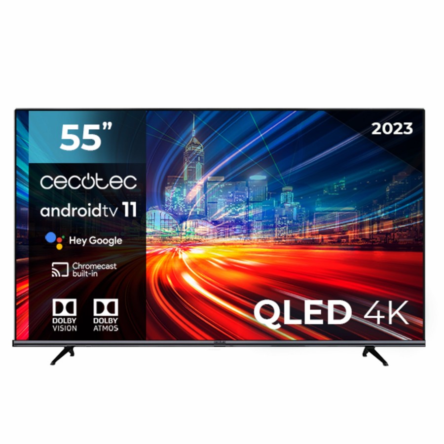 Televisores / Smart Tv | Cecotec Tv Cecotec V1+ Series Vqu11055M+ Television Qled 55" Smart Tv Cecotec