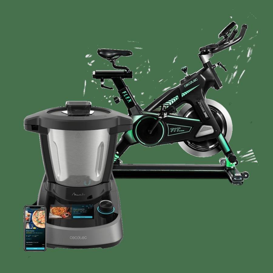 Packs | Cecotec Pack Robot De Cocina Mambo Touch + Ultraflex 25 Robot De Cocina Y Bicicleta Estatica Cecotec