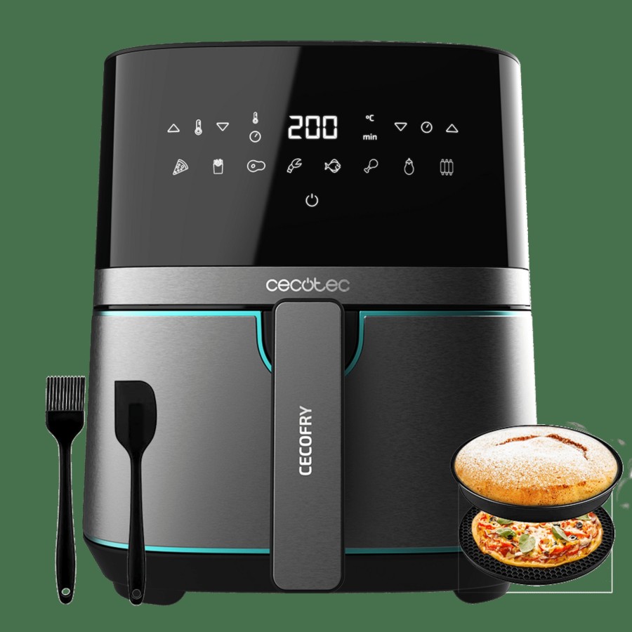 Freidoras Sin Aceite | Cecotec Cecofry Full Inoxblack 5500 Con Accesorios Freidora Sin Aceite. Airfryer Cecotec