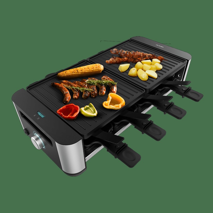 Planchas De Cocina | Cecotec Cheese&Grill 16000 Inox Black Raclette Para Queso Cecotec