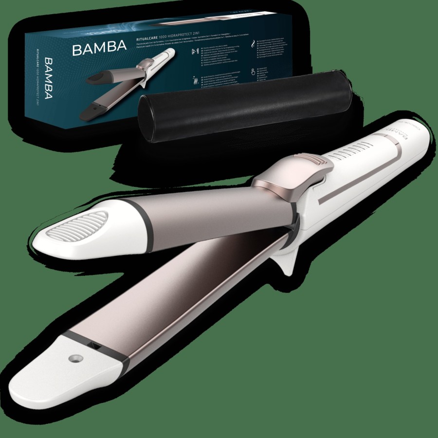 Planchas De Pelo | Cecotec Bamba Ritualcare 1000 Hidraprotect 2In1 Plancha De Pelo Y Rizador Cecotec