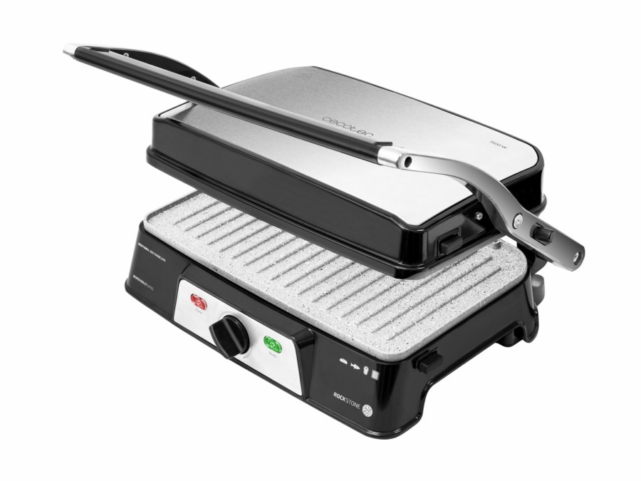 Planchas De Cocina | Cecotec Rock´Ngrill 1500 Take&Clean Parrilla Electrica Cecotec