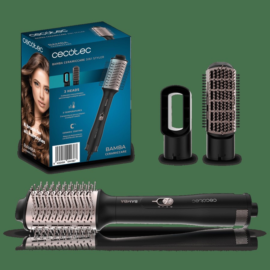 Cepillos De Aire | Cecotec Bamba Ceramiccare 3In1 Styler Cepillo De Aire Cecotec