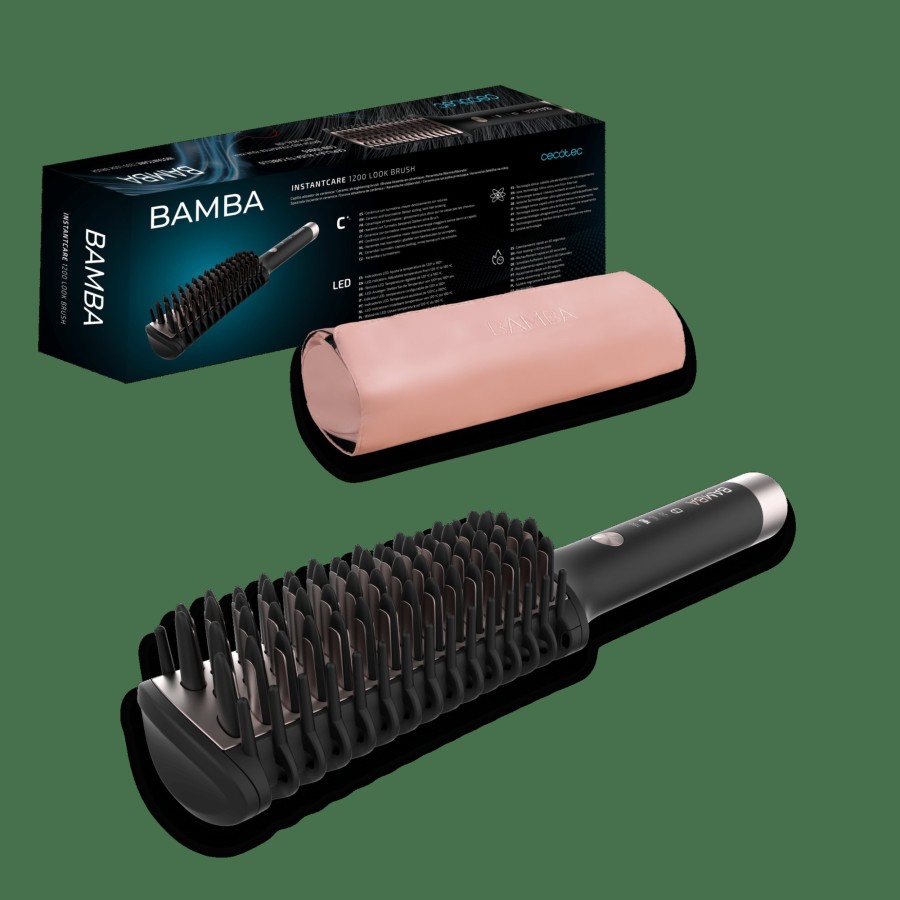 Cepillos Alisadores | Cecotec Bamba Instantcare 1200 Look Brush Cepillo Alisador Cecotec