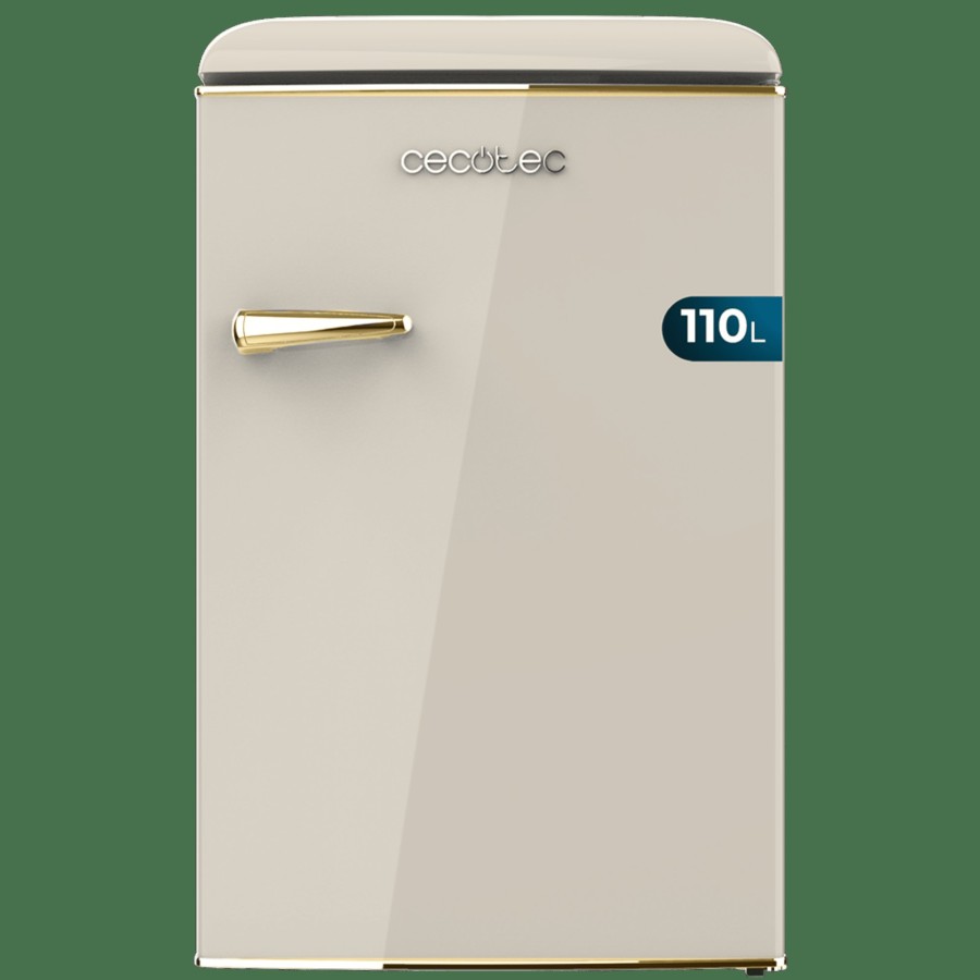 Frigorificos | Cecotec Bolero Coolmarket Tt Origin 110 Beige E Mini Frigorifico Retro 110 L Beige Cecotec