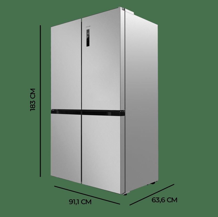 Frigorificos | Cecotec Bolero Coolmarket 4D 490 Inox E Frigorifico 4 Puertas Cecotec