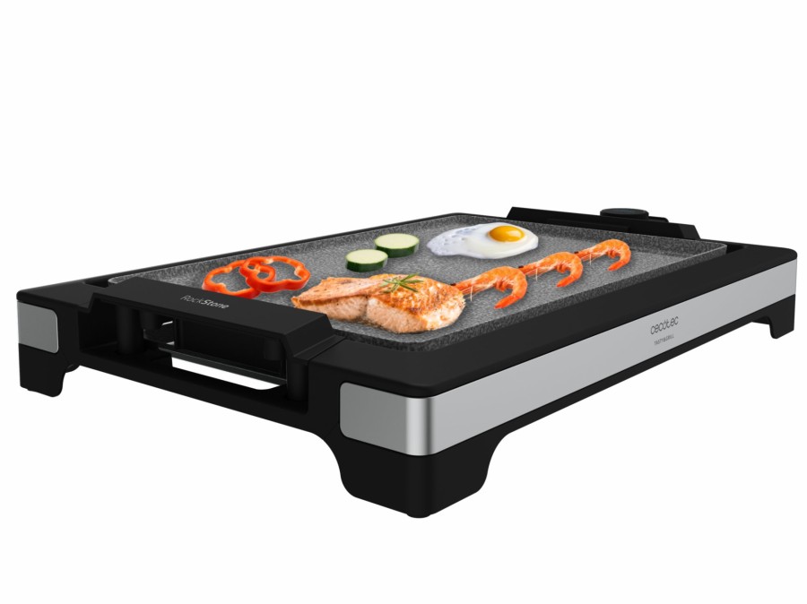 Planchas De Cocina | Cecotec Tasty&Grill 2000 Inoxstone Plancha Electrica Cocina 2000 W Cecotec