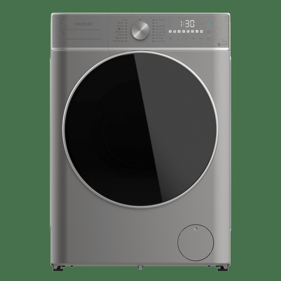 Lavadoras | Cecotec Bolero Dresscode 10800 Inverter Steel A Lavadora De Carga Frontal 10 Kg Cecotec