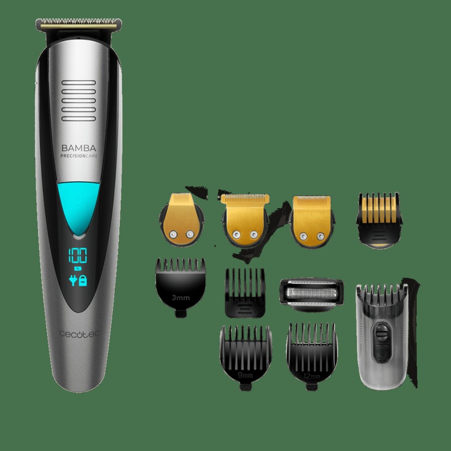 Maquinas De Afeitar / Cortapelos | Cecotec Bamba Precisioncare Multigrooming Pro M Maquina De Afeitar Electrica Cuerpo Y Cara Cecotec